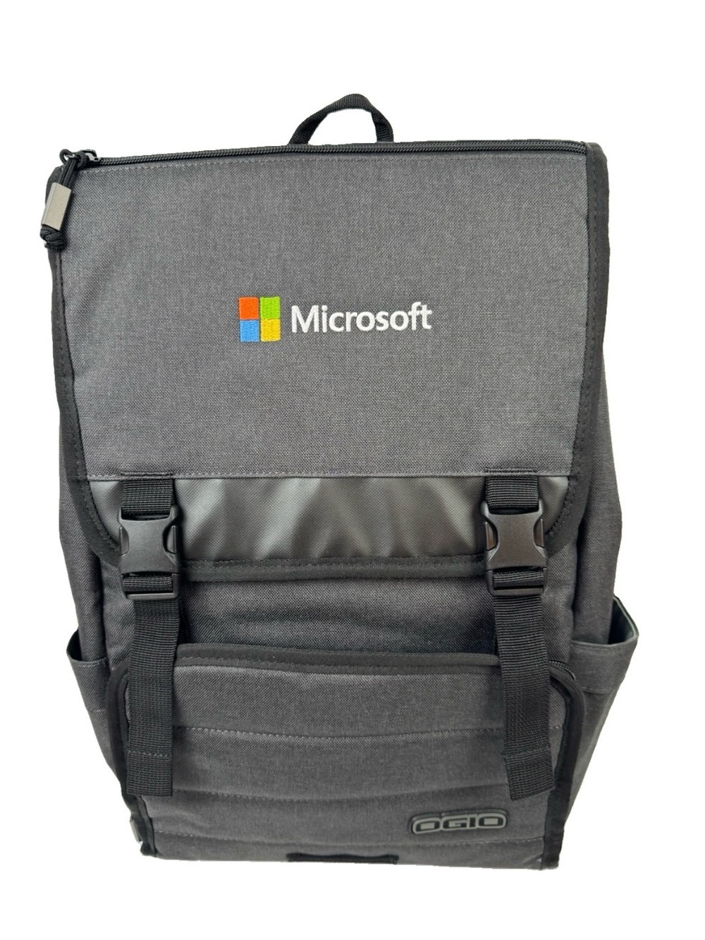 Microsoft Ogio Slalom Gray Laptop Tablet Backpack 17' Work Travel School Bag